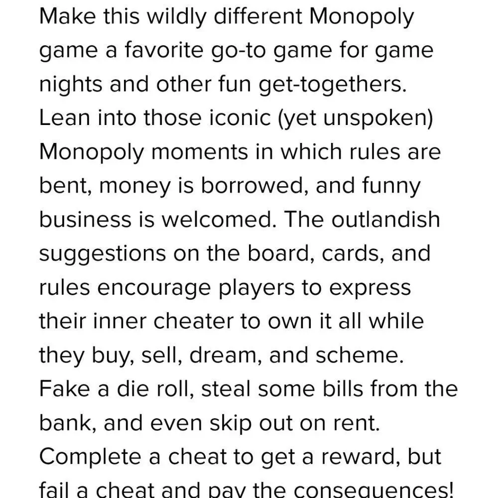 Monopoly cheater edition